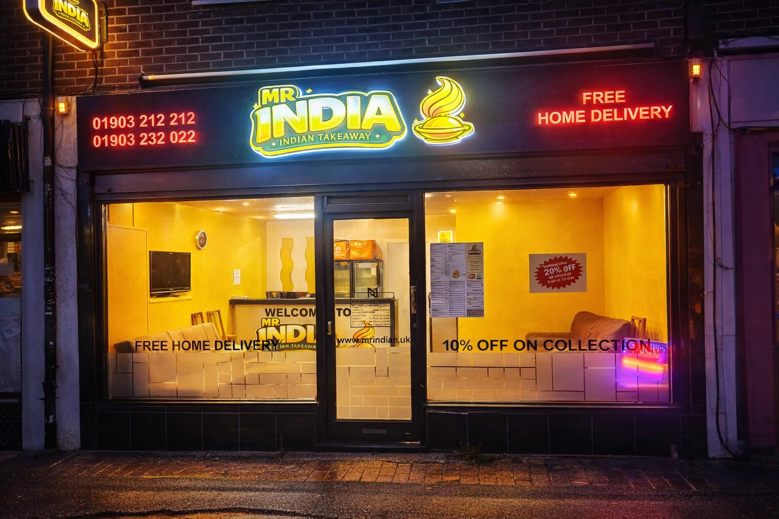 MR INDIA Worthing Shopfront